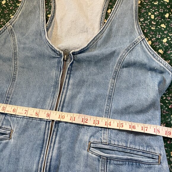 Levi's Rio Denim Dress Womens XL Blue Denim Full Zip Western Coastal Cowgirl - Picture 10 of 12